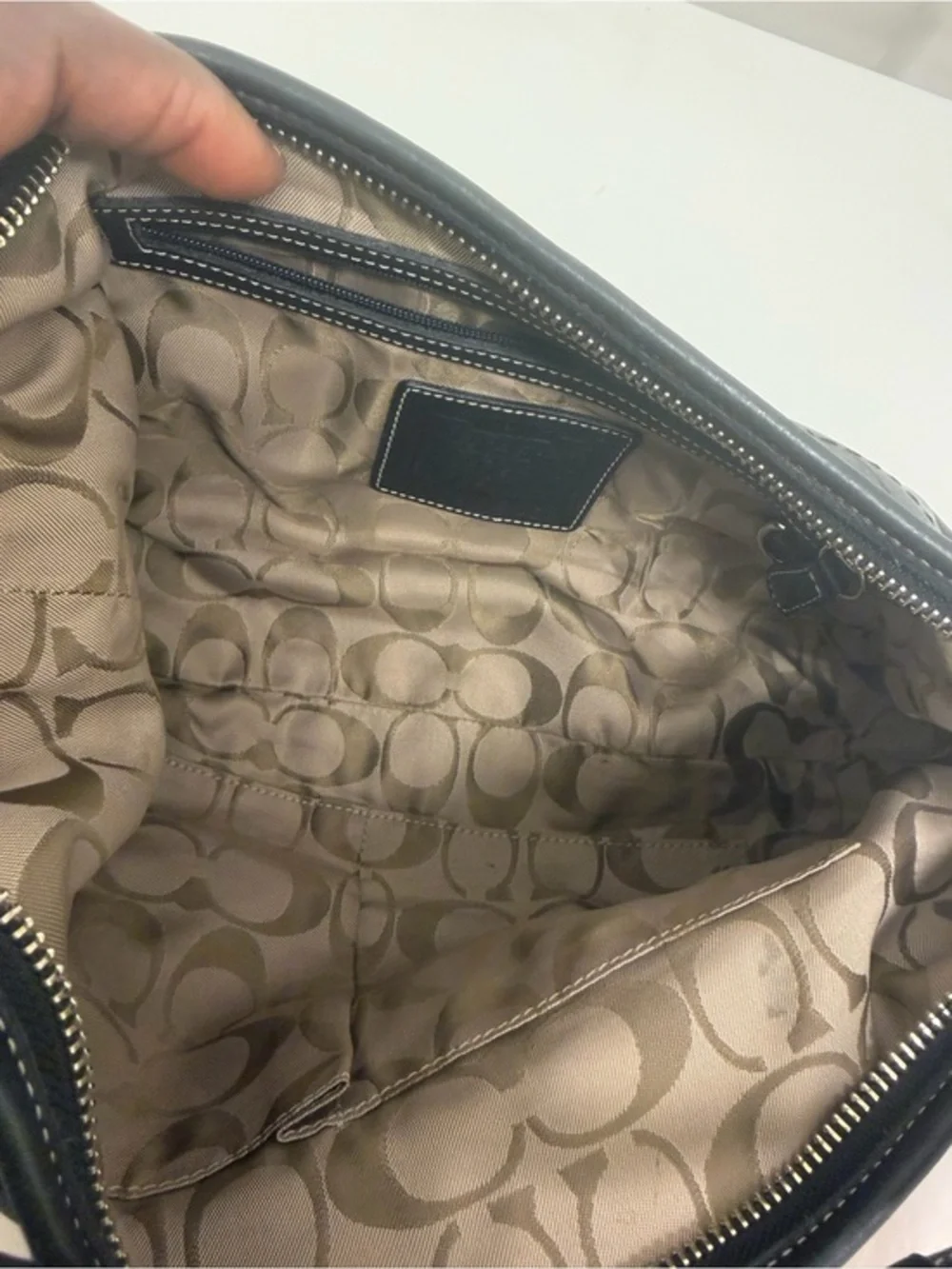 Vintage Coach SoHo Y2K 9464 Black Leather Shoulder Bag‎